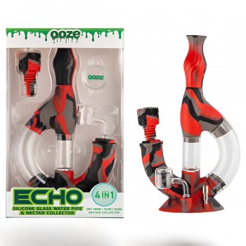 Ooze - Echo Silicone Glass Water Pipe & Nectar Collector [OOZ-Echo]
